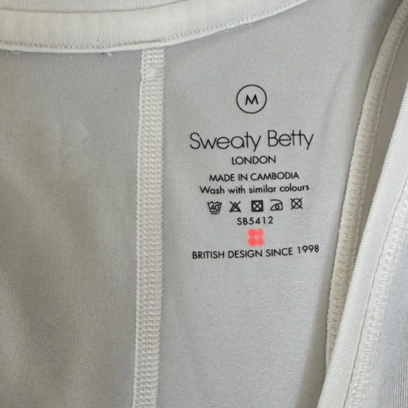 Sweaty Betty Ivory Tank Top - Picture 2 of 4